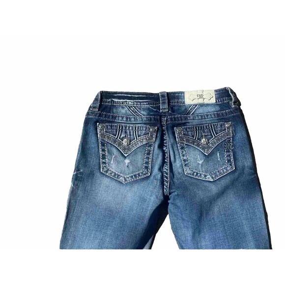 Miss Me Signature Ankle Skinny Denim Blue Jeans Size 30 Medium Wash J3308AKA - Picture 5 of 5